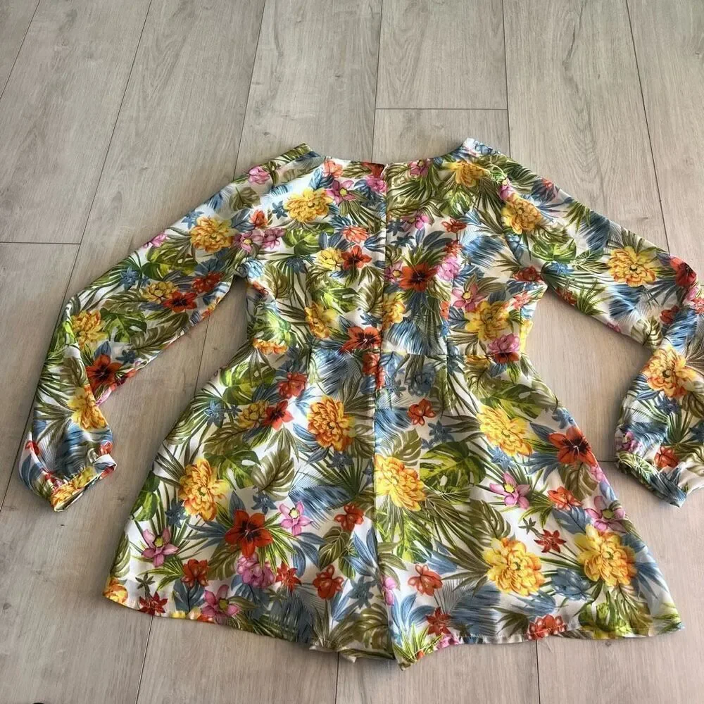 Glamorous floral romper size L